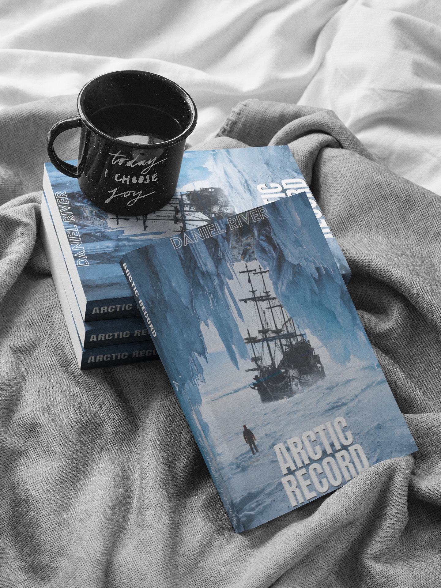 Reader enjoying Arctic Record